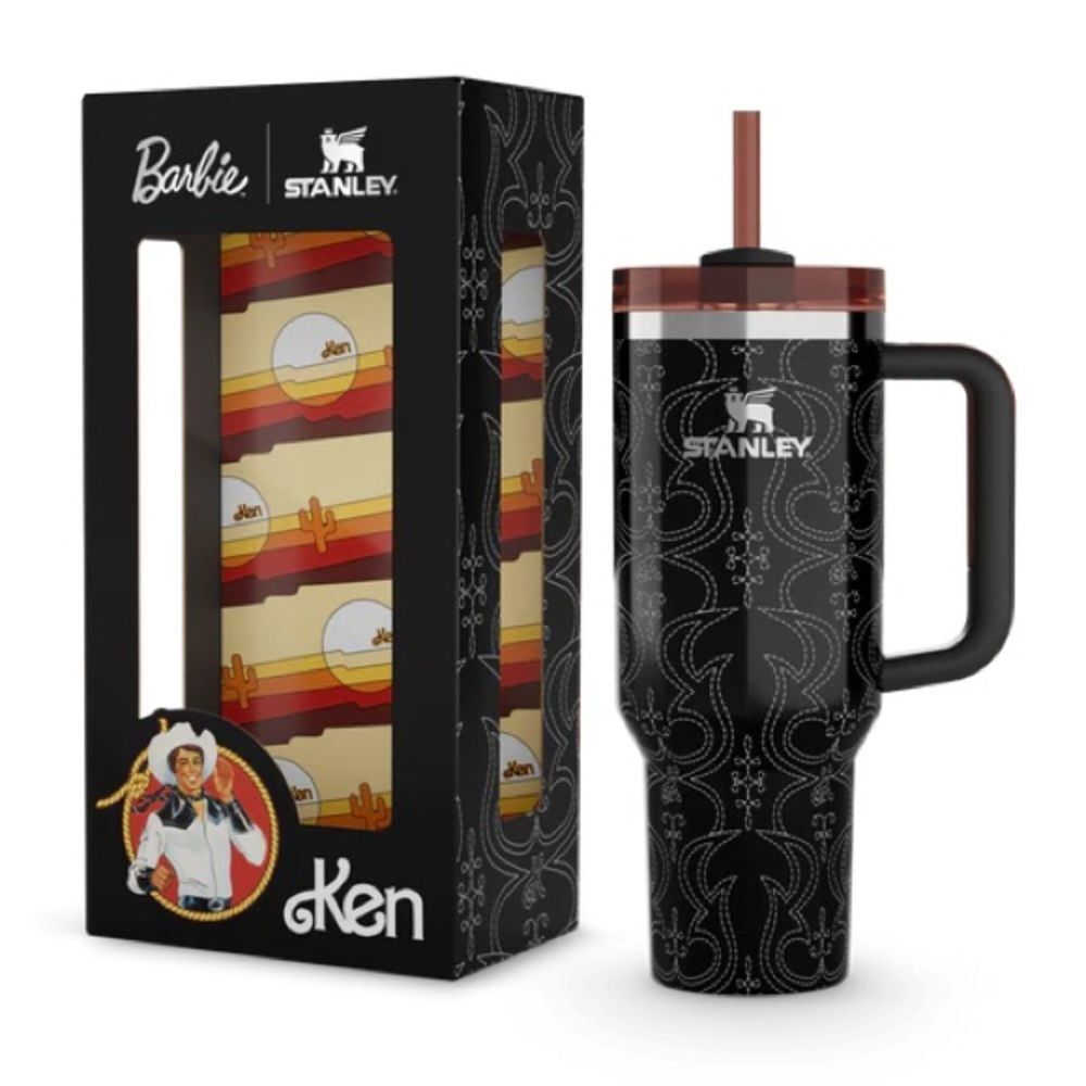 NIB Stanley x Barbie 80s Western Ken Quencher H2.0 FlowState Tumbler 40 oz